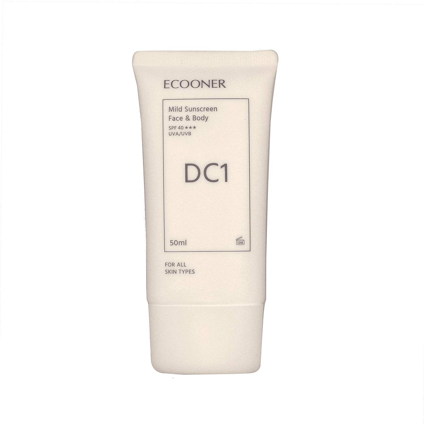 ECOONER DC1 Mild Sunscreen Face & Body SPF 40 +++ UVA/UVB
